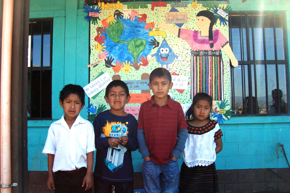 Los niños de Quiché celebran el Día Mundial del Agua