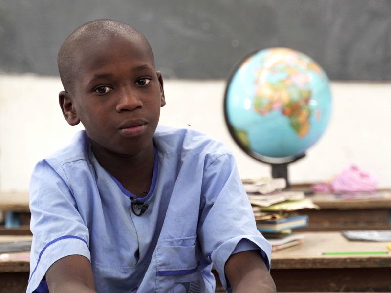 Image post Moussa: “En la escuela antes no había ni aulas, ni baños, ni grifos, ni agua, ni pozo”