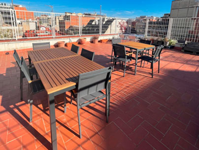 Terraza en la azotea