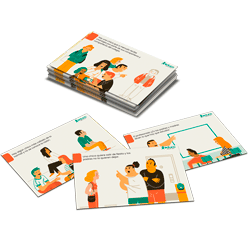 Un juego de cartas resultado del co diseño con chicos y chicas y sus centros educativos